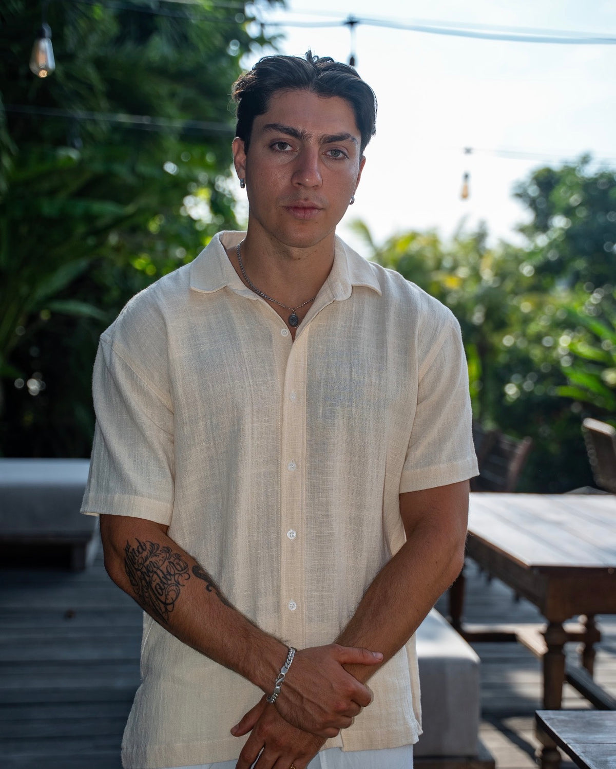 Faro Haus Menswear Capri Cotton Linen Shirt