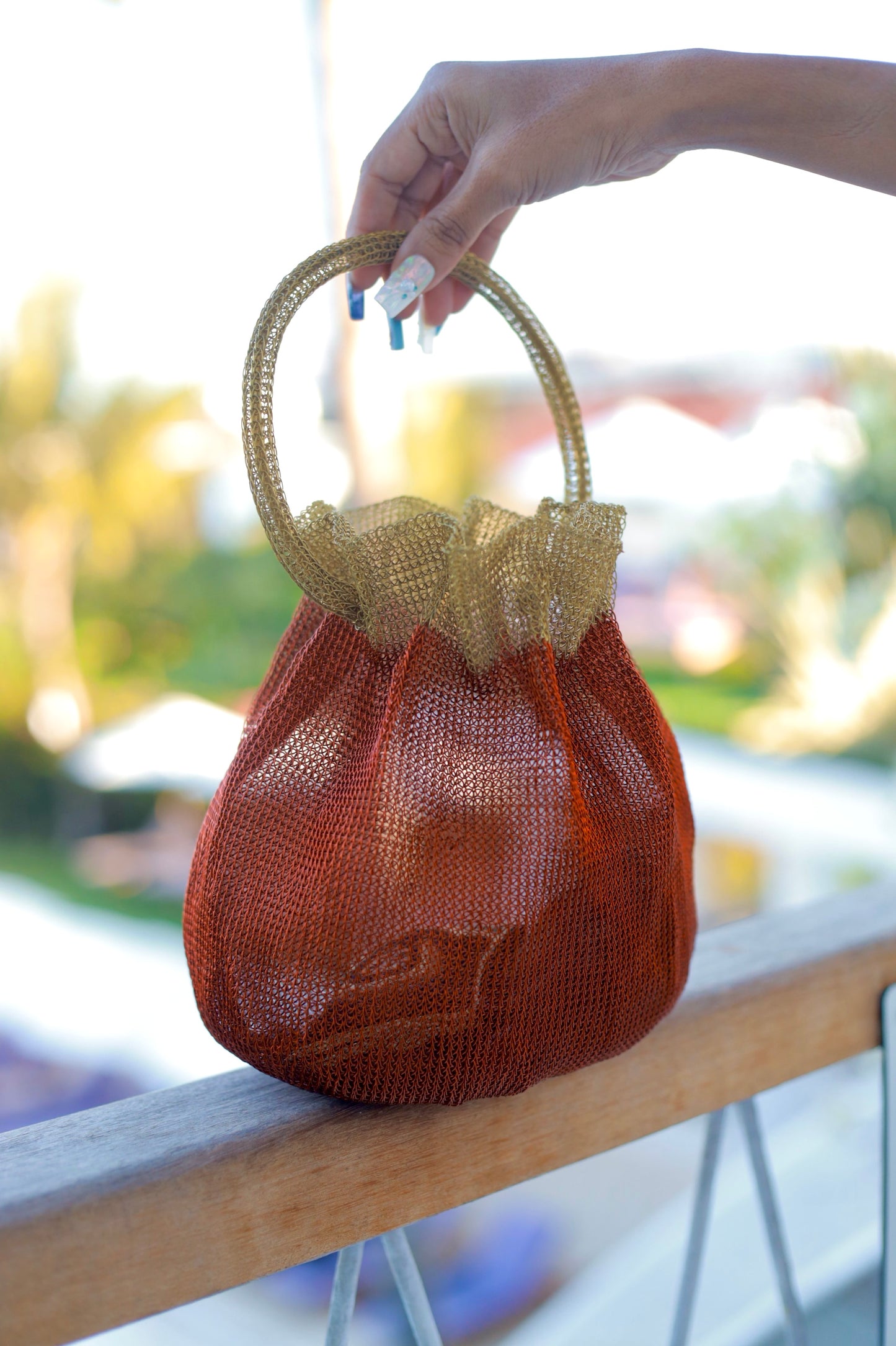 By Sumba Artisan Wire Crochet Tote