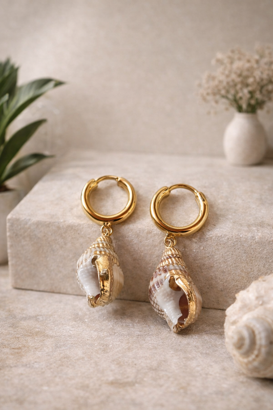 Ray Soleil Resort Shells Earrings